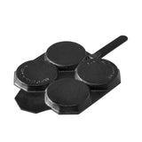 Cast-Iron Traditional Egg Pan Pre-seasoned Non-Stick 23cm - Front View