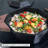 Cast-Iron Traditional Pot Pre-seasoned Non-stick 21cm - 45-Degree Angle