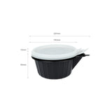 20 Pack Dalat Heating Lunch Box Container 23cm Round + Heating Bag - Side View