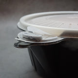 20 Pack Dalat Heating Lunch Box Container 23cm Round + Heating Bag - 45-Degree Angle