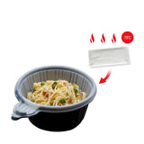 60 Pack Dalat Heating Lunch Box Container 23cm Round + Heating Bag
