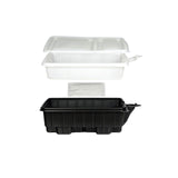 20 Pack Dalat Heating Lunch Box Container 33cm Rectangle + Heating Bag - Front View