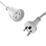 2X Sansai Power Extension Cord - 7 Meters - Side View