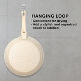 Giorno Felice IH Frypan 28cm Ceramic Non-Stick Frying Pan Induction - Close-Up Angle