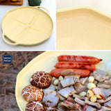 Giorno Felice IH Griddle Pan 34cm Round Ceramic Non-Stick Camping Korean Stew - Low Angle