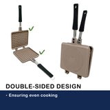 Giorno Felice IH Waffle Maker Pan Non-Stick Double-Sided Detachable - Side View