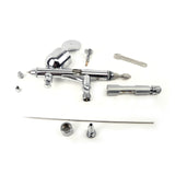 Air Brush Spray Gun Dual Action Mirco Air Control Kit 0.2mm - Front View