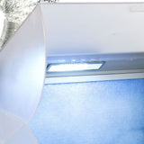Portable Exhaust Fan Air Brush Spray Booth with LED - Side View
