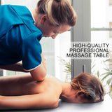 Aluminium Portable Beauty Massage Table Bed 3 Fold 70cm White - Side View