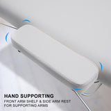 Aluminium Portable Beauty Massage Table Bed 3 Fold 70cm White - Low Angle