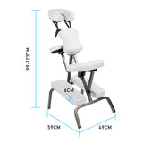 Aluminium Portable Beauty Massage Foldable Chair Table WHITE - Extra Image
