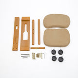 Ergonomic Adjustable Kneeling Chair BEIGE - Low Angle