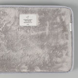 15 inch Laptop Sleeve Padded Travel Carry Case Bag L size ERATO GREY - Rear View