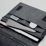 15.6/16 inch Laptop Sleeve Padded Shoulder Bag Travel Carry Case LATO BLACK - Rear View