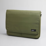 15.6/16 inch Laptop Sleeve Padded Shoulder Bag Travel Carry Case LATO KHAKI - Close-Up Angle