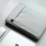15 inch Laptop Sleeve Padded Travel Carry Case Bag L size LUKE GREY - Side View