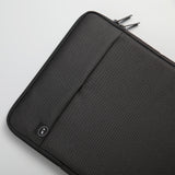 13 inch Laptop Sleeve Padded Travel Carry Case Bag M size LUKE BLACK - Close-Up Angle