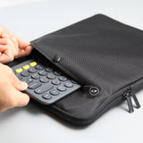 15.6/16 inch Laptop Sleeve Padded Travel Carry Case Bag XL size LUKE BLACK - Top-Down View