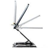 Adjustable Laptop Stand Foldable Tablet Book PC Holder Desk WHITE - Extra Image
