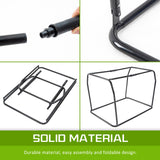 Portable Soft Dog Cage Crate Carrier XXXL BLACK - 45-Degree Angle