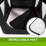 Portable Soft Dog Cage Crate Carrier XXXL BLACK - Low Angle