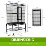 Bird Cage Parrot Aviary MELODY 137cm - Extra Image