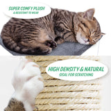 Cat Tree Multi Level Scratcher MONO 69cm GREY - Side View