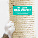 Cat Tree Multi Level Sisal Scratcher CATOPIA 143cm Condo House Tower GREY - Close-Up Angle