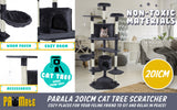 Cat Tree Multi Level Scratcher PARALA 201cm GREY - Front View