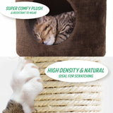 Cat Tree Multi Level Scratcher FUJI 170cm BROWN - Side View