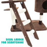 Cat Tree Multi Level Scratcher FUJI 170cm BROWN - Extra Image