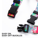 Dog Double-Lined Straps Harness Adjustable S SWEET GREEN - Rear View