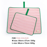 Pet Dog Cooling Mat Non-Slip Travel Roll Up Cool Pad Bed Outdoor L PINK - Extra Image