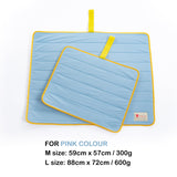 Pet Dog Cooling Mat Non-Slip Travel Roll Up Cool Pad Bed Outdoor M BLUE - Extra Image