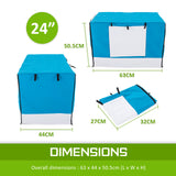 Cage Cover Enclosure for Wire Dog Cage Crate 24in BLUE - Extra Image