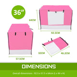 Cage Cover Enclosure for Wire Dog Cage Crate 36in PINK - Extra Image
