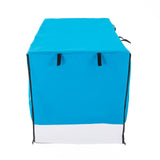 Cage Cover Enclosure for Wire Dog Cage Crate 48in BLUE - Close-Up Angle