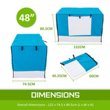 Cage Cover Enclosure for Wire Dog Cage Crate 48in BLUE - Extra Image