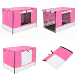 Cage Cover Enclosure for Wire Dog Cage Crate 48in PINK - Side View