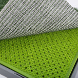 Pet Dog Potty Tray Training Toilet + 1 Grass Mat 69cm x 43cm - Front View