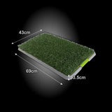 Pet Dog Potty Tray Training Toilet + 1 Grass Mat 69cm x 43cm - Extra Image