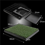 Pet Dog Potty Tray Training Toilet + 1 Grass Mat 63cm x 50cm - Extra Image