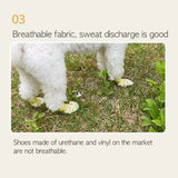 28pc X Dog Shoes Waterproof Disposable Boots Anti-Slip Pet Socks M PINK - Close-Up Angle
