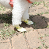 28pc X Dog Shoes Waterproof Disposable Boots Anti-Slip Pet Socks M VIOLET - Side View