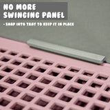 Dog Pet Potty Tray Training Toilet Detachable Wall T2 GREY - 45-Degree Angle