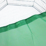 Net Cover Green for Pet Playpen Dog Cage 24in - Side View