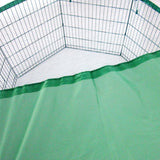 Net Cover Green for Pet Playpen Dog Cage 24in - Top-Down View