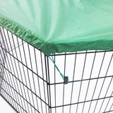 Net Cover Green for Pet Playpen Dog Cage 24in - 45-Degree Angle