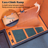 Rabbit Hutch Chicken Coop 92 x 45 x 82cm 2 Storey Cage Run Aria - Rear View