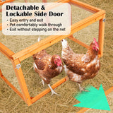 Paw Mate Chicken Coop Rabbit Hutch Extension Run 180 x 90 x 48cm Runey - Low Angle